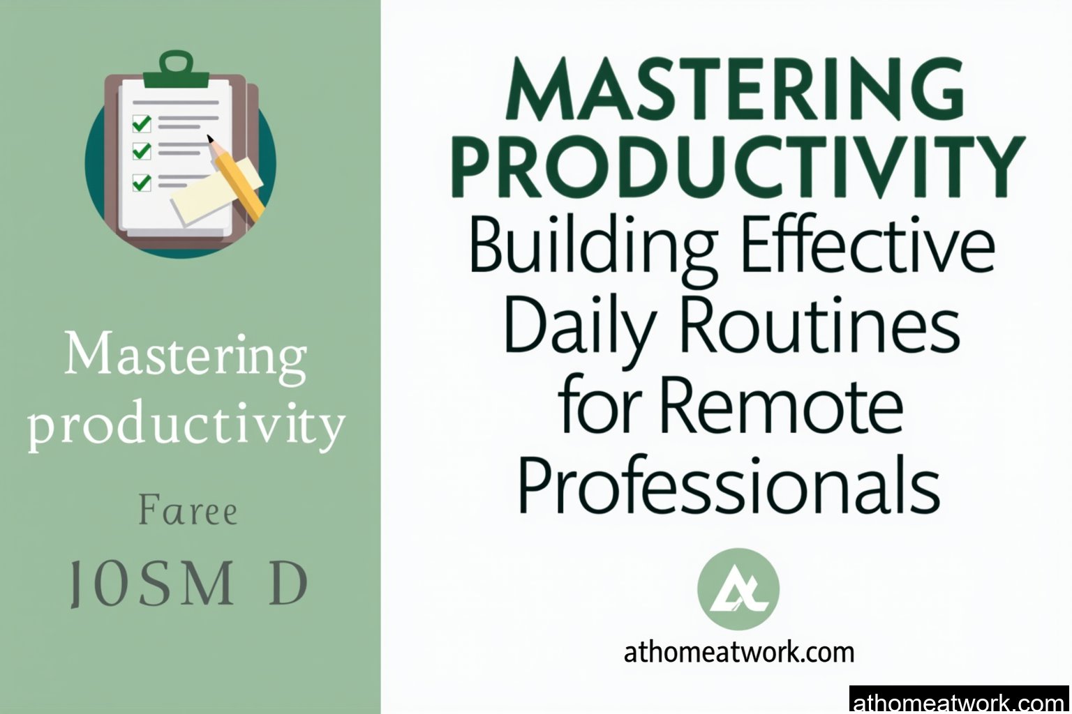 Mastering Productivity: Building Effective Daily Routines for Remote Professionals